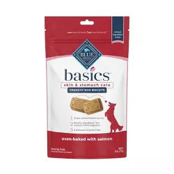 Blue Buffalo Basics Skin and Stomach Care Biscuits Salmon & Potato Crunchy Dog Treats - 6oz