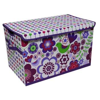 Bacati - Botanical Purple Storage Toy Chest