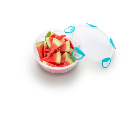 ClipFresh 16oz Set of 6 Food Storage Container Teal