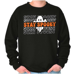 Halloween Season Ghost Gradient Sweatshirt for Men or Women Brisco Brands - 1 of 4