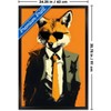 Trends International Andreas Magnusson - Fox In a Suit Framed Wall Poster Prints - 3 of 4