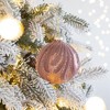 NAYSAYE Party Decoration and Accessories Set of 6 Glass Christmas Ball Ornament for Holiday Celebration and Party Decor, Purple, 3.9"*3.9"*0.09" - 2 of 4