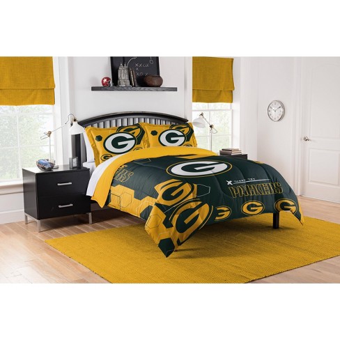 Nfl Green Bay Packers Hexagon Comforter, Green Bay Packers Twin Size Bedding