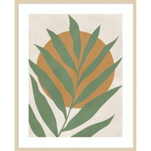 Amanti Art Floral and tropical 3 by Vitor Costa Wood Framed Wall Art Print - 1 of 4