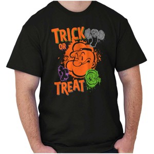 Popeye Cartoon Halloween Trick Treat Graphic T Shirt Men or Women Brisco Brands - 1 of 4