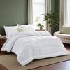 Peace Nest All Season White Down Alternative Duvet Comforter Insert with Jacquard Cover - 2 of 4