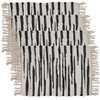 Saro Lifestyle Zebra Chindi Placemat, 14"x20" Oblong, Black/White (Set of 4) - 3 of 3