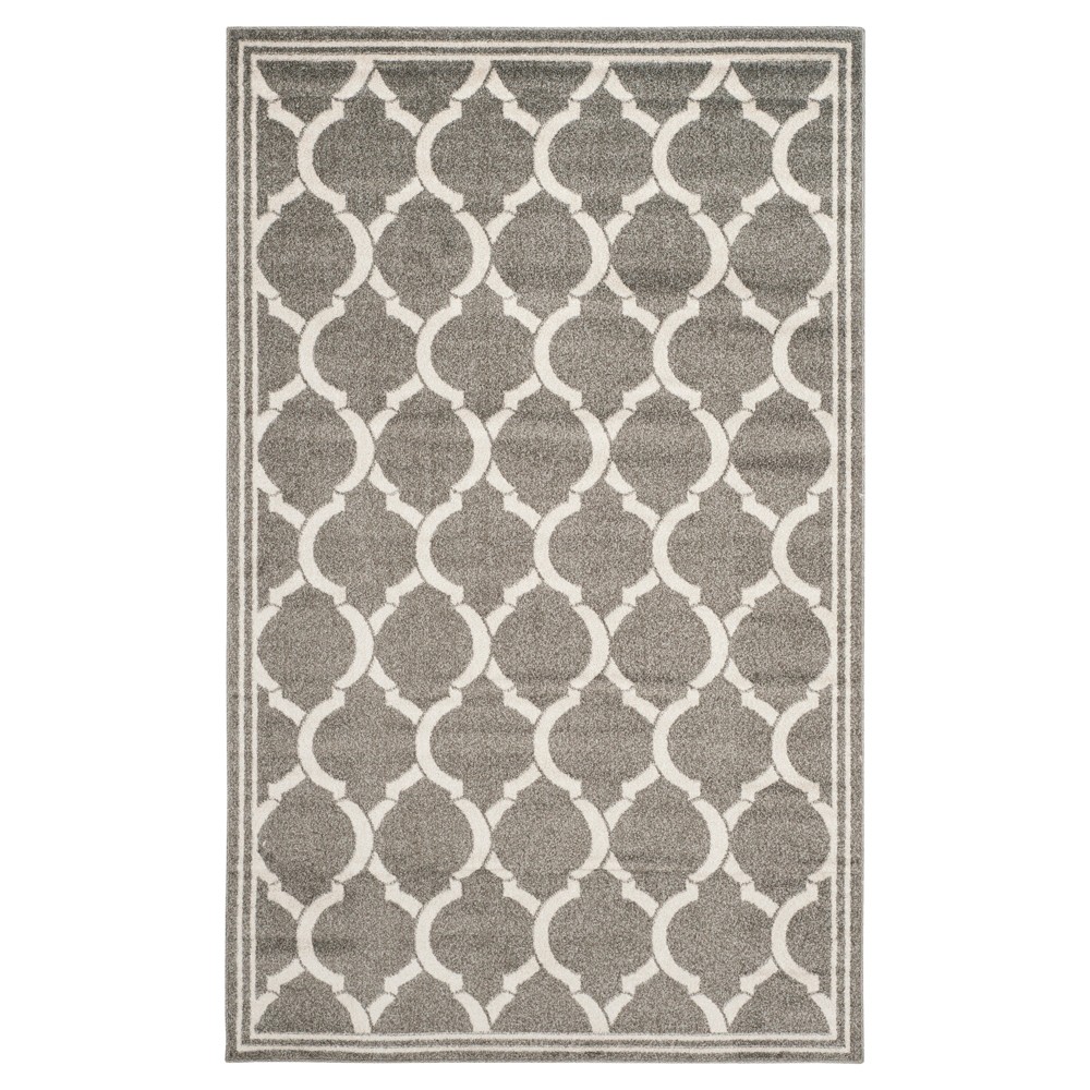 Dark Gray/Beige Geometric Loomed Area Rug 9'x12' - Safavieh