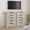 coucheta 5/7 Drawer Dresser for Bedroom, Modern Chest of Drawers with Embedded Handles, Wooden Dresser Organizer for Living Room, Hallway, Entryway - 2 of 4