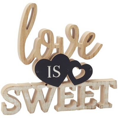The Lakeside Collection Country Inspiration Word Blocks - Love is Sweet