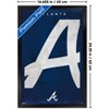 Trends International MLB Atlanta Braves - Logo 25 Framed Wall Poster Prints - 3 of 4