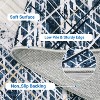 Modern Abstract Washable Rug - Stain Resistant, Non-Slip Low Pile Carpet for Living Room, Bedroom, Dining Room - 4 of 4