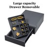 UNISOAR Biometric Fingerprint Jewelry Safe Home Leather Wrapped Slide-Away Drawer Digital Keypad & Fingerprint Lock - 2 of 4