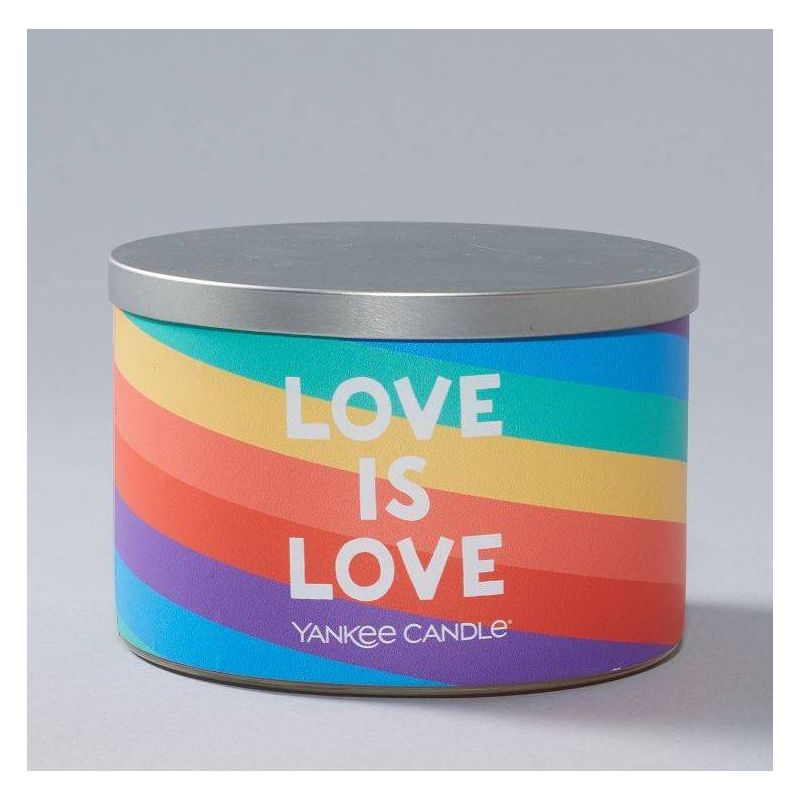 18oz Pride 3-Wick Candle Love is Love - Yankee Candle, 1 of 8