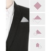 INSPIRE CHIC Men's Cotton Solid Color Formal Suit Pocket Squares - 3 of 4