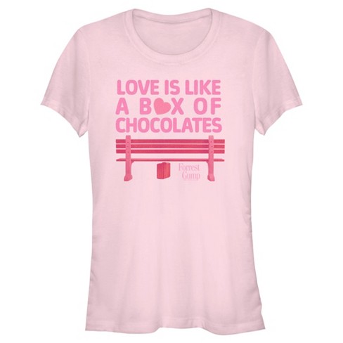 Junior's Women Forrest Gump Box of Chocolates Quote T-Shirt - image 1 of 4