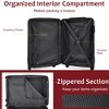 KTMBDW 20/24/28-Inch Checked Hardside Luggage with 360° Spinner Wheels - Scratch Resistant Hardshell - TSA Lock for Lightweight Travel - 4 of 4