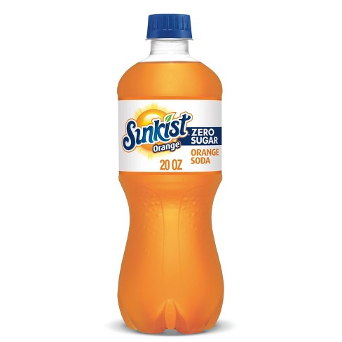 Sunkist Zero Sugar Orange Soda - 20 Fl Oz Bottles : Target