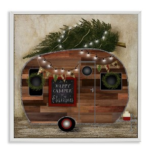Stupell Industries Happy Camper At Christmas, 12" x 12" - 1 of 4