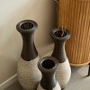 Floor Standing Vases Set of 3, PVC Decorative Vase, Hallway Corner Decor Standing Vases, 27/23/19 Inch Oversized Flower Vases for Fireplace Office - 3 of 4