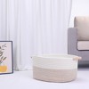Unique Bargains Woven Handles Shelf Closet Storage Basket - 4 of 4