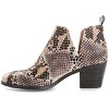 Journee Collection Women's Lola Pull On Stacked Heel Booties - 3 of 4