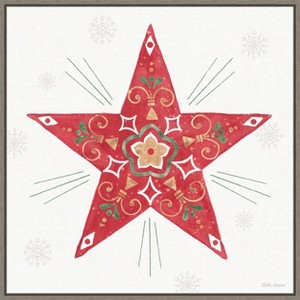 Amanti Art Christmas Charm XI by Beth Grove Canvas Wall Art Print Framed 22-in. x 22-in. - 1 of 4