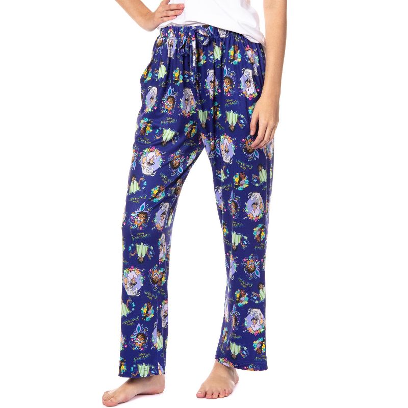 Disney Womens' Encanto Movie The Family Madrigal Characters Pajama Pants Purple, 1 of 6