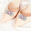 Unique Bargains Floral with Detachable Clip Shoe Accessories 2 Pcs - 2 of 4