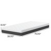 Vynxaria Pur Chill 8" Twin Firm Mattress ¨C Sleep Cool & Comfortable - 3 of 4
