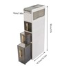YIYIBYUS Bathroom Floor Cabinet, Toilet Paper Holder Organizer - 4 of 4