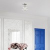 Livex Lighting Everett 1 - Light Semi-Flush Mount in  Brushed Nickel/Polished Chrome - 3 of 4