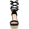 Allegra K Women's Square Toe Lace Up Chunky High Heel Platform Sandals - image 2 of 4