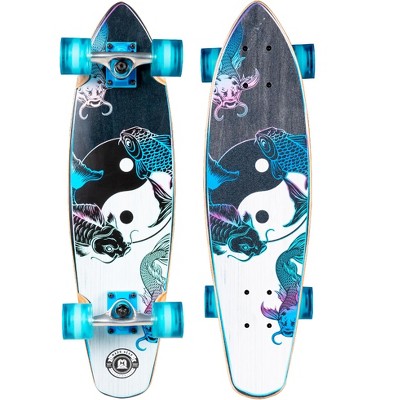 28" Cruiser Skateboard for Kids, Teens & Adults – Lightweight Maple Deck with Smooth 62mm PU Wheels – Madd Gear