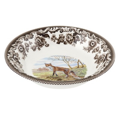 Spode Woodland Ascot Cereal Bowl, 8 Inch, Made in England from Fine Earthenware, Wild Animals - Perfect for Thanksgiving