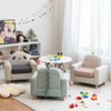 Infans Kids Chick Sofa Wooden Armrest Chair Couch w/ Thick Cushion Beech Legs Gift - 3 of 4