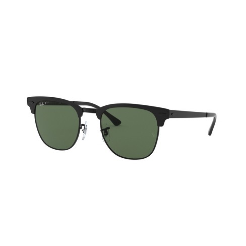 Ray-ban Clubmaster Rb3716 51mm Gender Neutral Square Sunglasses Polarized Green Classic :