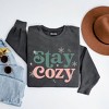 Simply Sage Market Women's  Garment Dyed Graphic Sweatshirt Stay Cozy Snowflake - 3 of 3