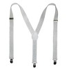 CTM Women's Elastic Glitter Clip-End Suspenders - 3 of 4