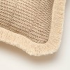 18"x18" Textured Woven Square Toss Pillow - Hearth & Hand™ with Magnolia - 4 of 4