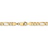 Black Bow Jewelry 4.5mm 10k Yellow Gold Solid Concave Figaro Chain Necklace - 4 of 4
