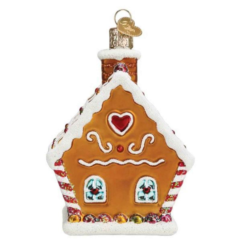 Old World Christmas 4.0 Inch Sweet Gingerbread Cottage House Candy Ornament Tree Ornaments, 3 of 4