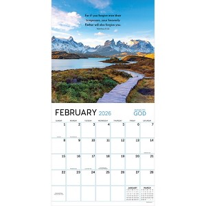 TF Publishing 13.5"x14.5" 2026 Paths to God Wall Calendar - 1 of 4