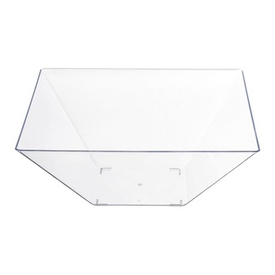 Smarty Had A Party 3 qt. Clear Square Plastic Serving Bowls - 24 pcs