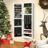 Tangkula Wall Door Mounted Mirrored Jewelry Cabinet Standing Vanity Storage Box - 2 of 4