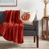 Solid Chenille Knit Throw Blanket - Threshold™ - image 2 of 4