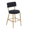 NicBex 25" Teddy Fabric Bar Stools Set of 2/4,Counter Height Bar Stools with Metal Base,Kitchen Island Stools for Dining & Living Room - 2 of 4