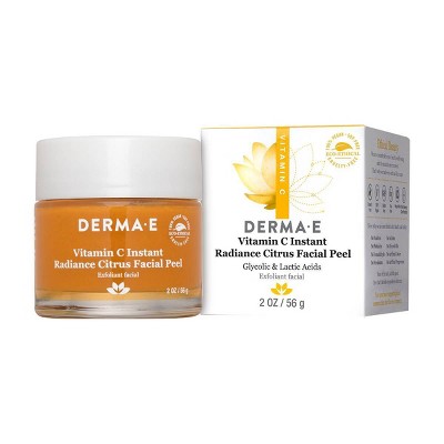 derma e Vitamin C Instant Radiance Citrus Facial Peel - 2oz
