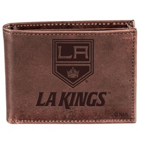 Evergreen NHL Los Angeles Kings Brown Leather Bifold Wallet Officially Licensed with Gift Box - 1 of 1