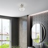 Livex Lighting Glendon 1 - Light Semi-Flush Mount in  Brushed Nickel - 2 of 4